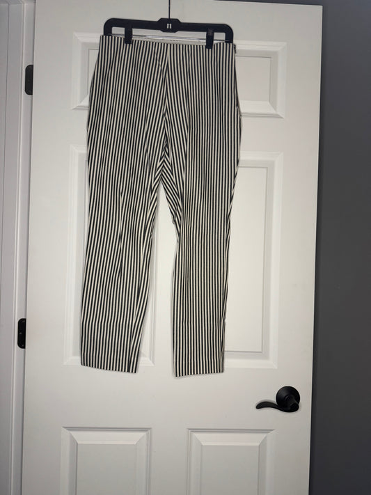 A new day pull on pants 6 blue cream stripe