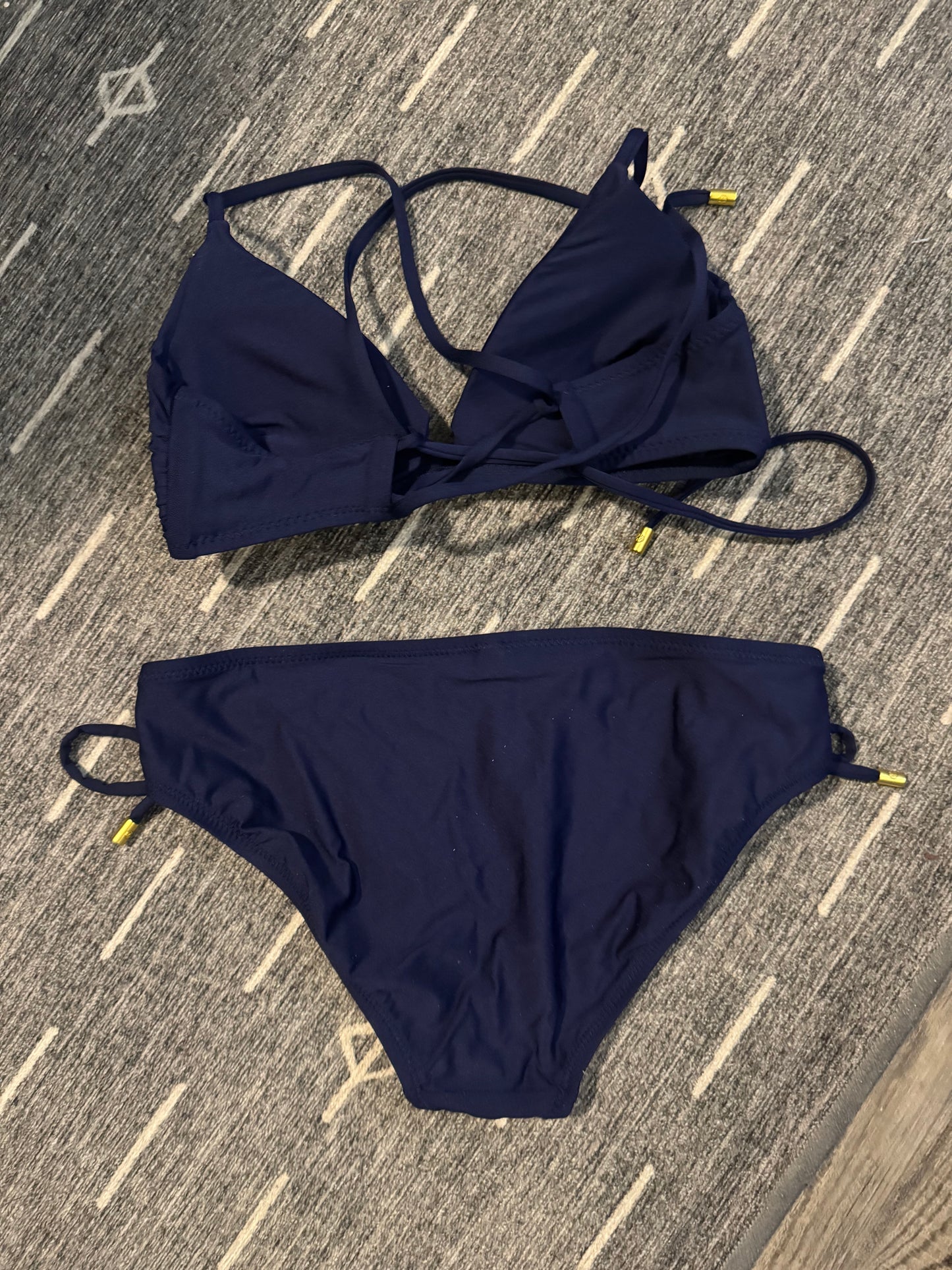 Helen Jon 2 piece bikini small navy