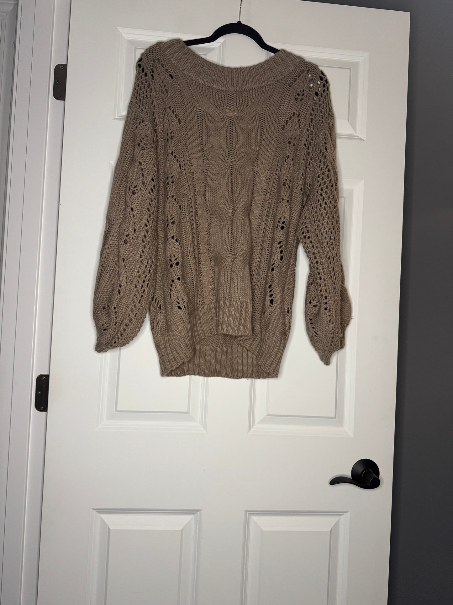 Kori knit sweater medium brown