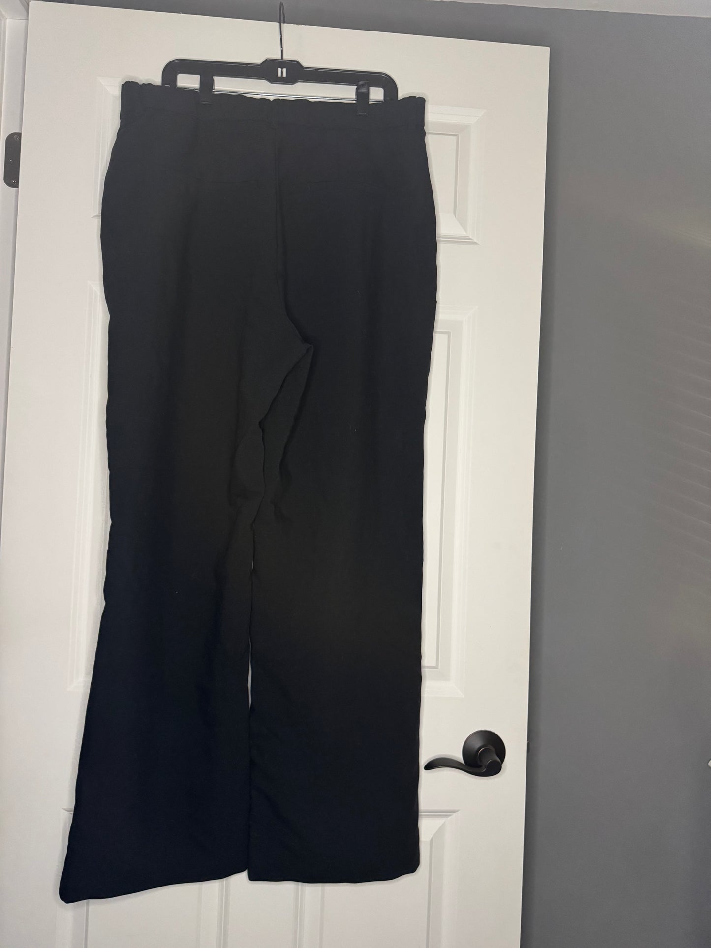 Abercrombie curve love slacks w pleat black 18 long