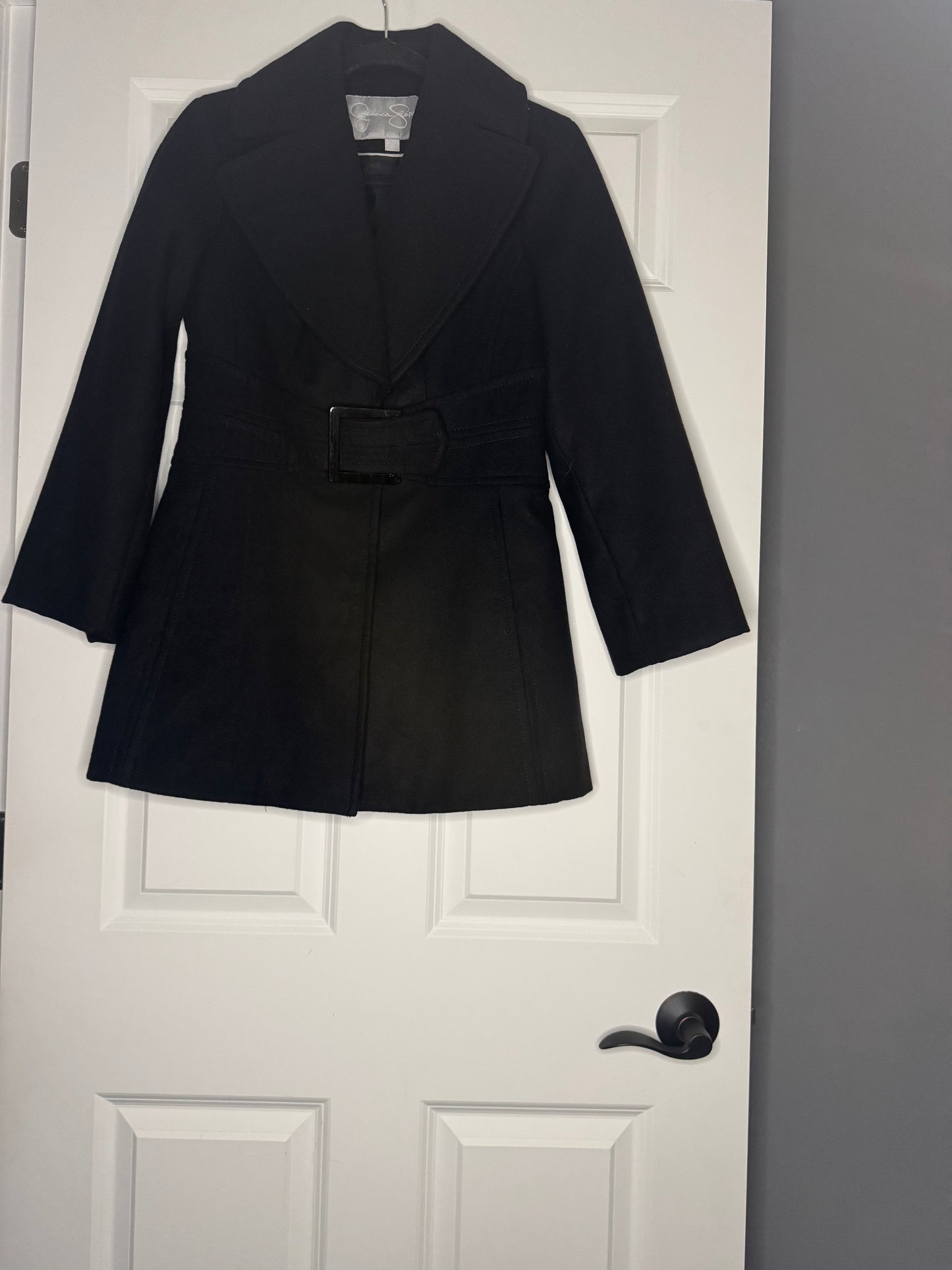 Jessica Simpson pea coat medium black in great condition