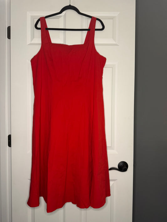 Belle isle by torrid sleeveless dress red size 14 nwt 79.90