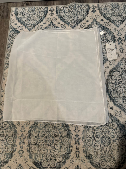 Coral reef white sarong wrap xl 14/16 nwt