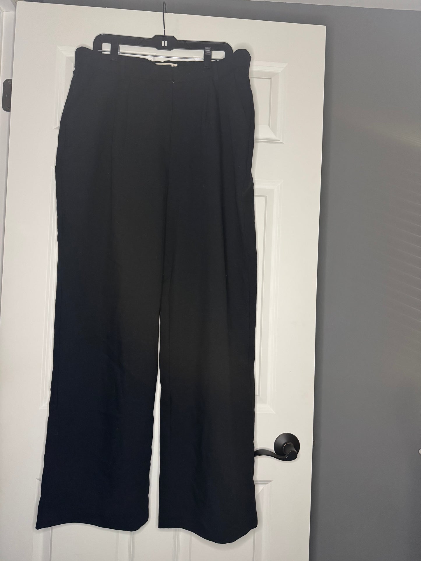 Abercrombie curve love slacks w pleat black 18 long