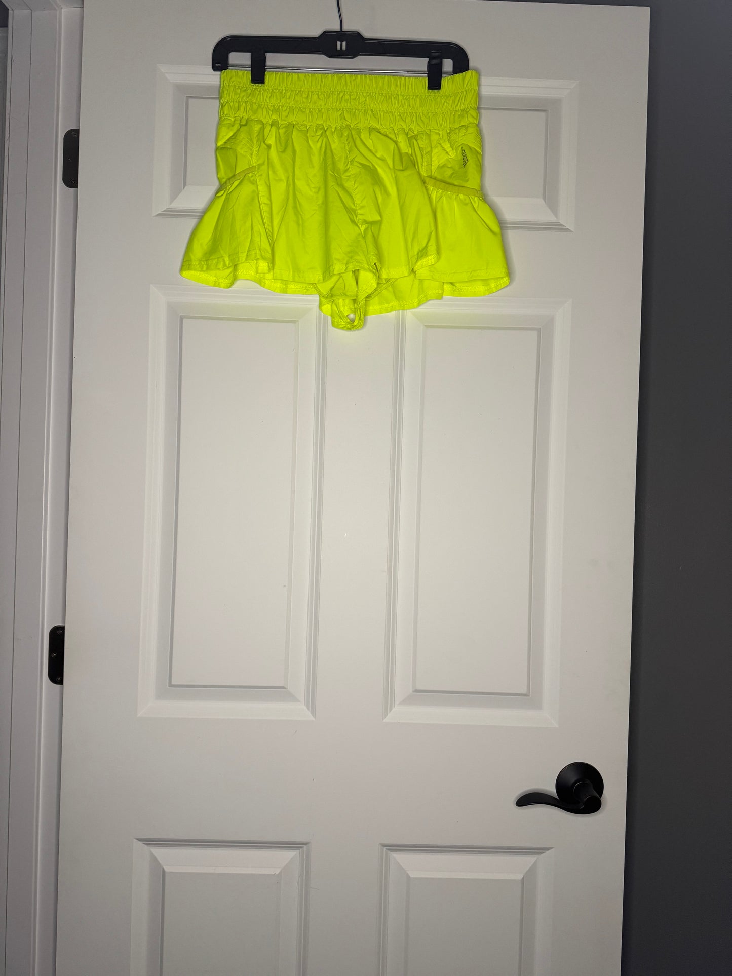 Free people movement shorts small neon yellow w liner