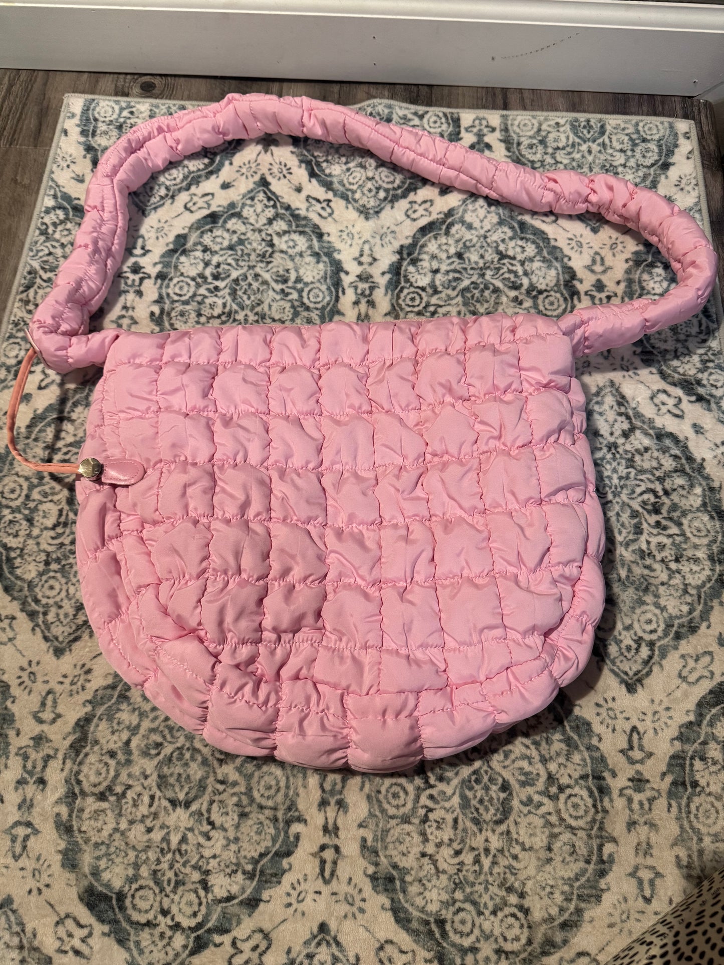 Unbranded pink quilted handbag