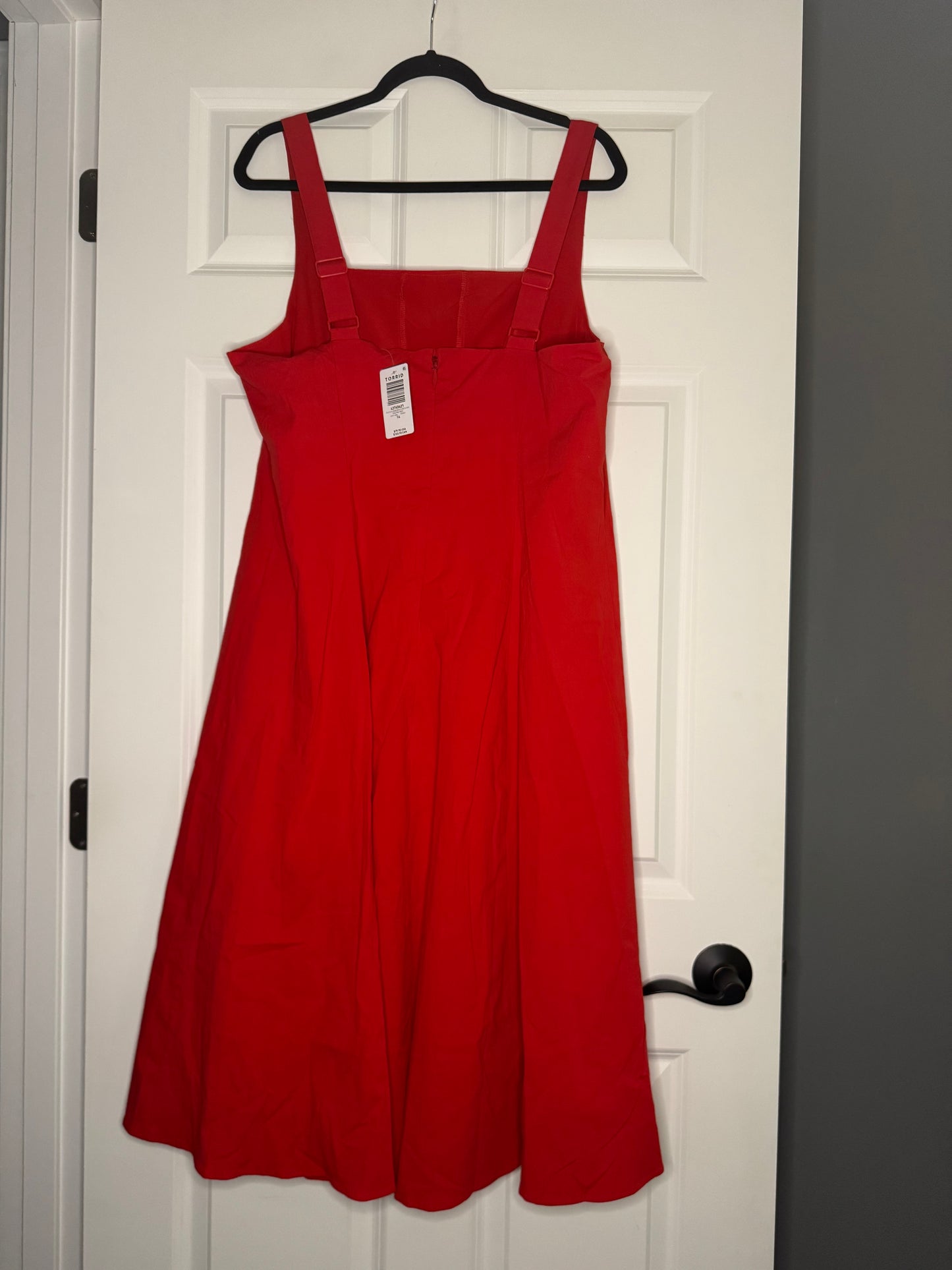 Belle isle by torrid sleeveless dress red size 14 nwt 79.90