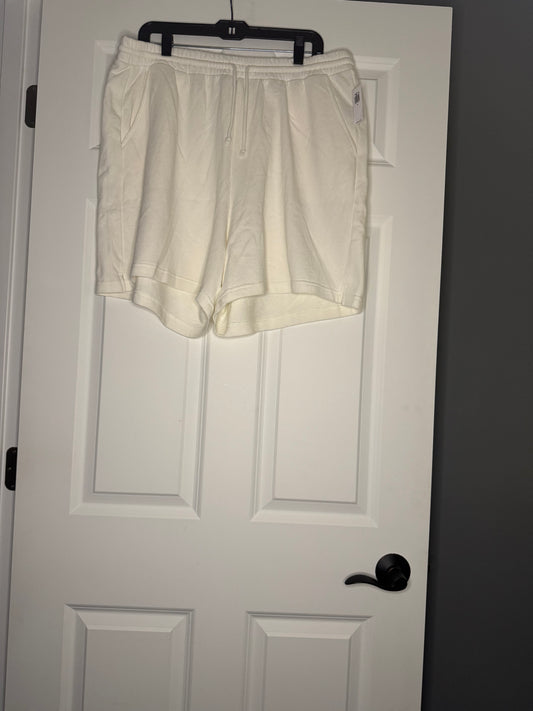 Old navy sweatpants shorts white xl nwt