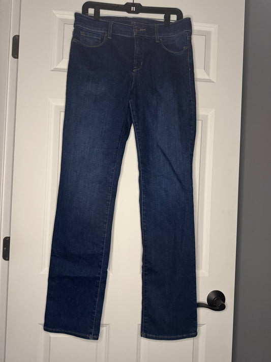 Nydj Marilyn straight high rise liftxtuck technology size 10