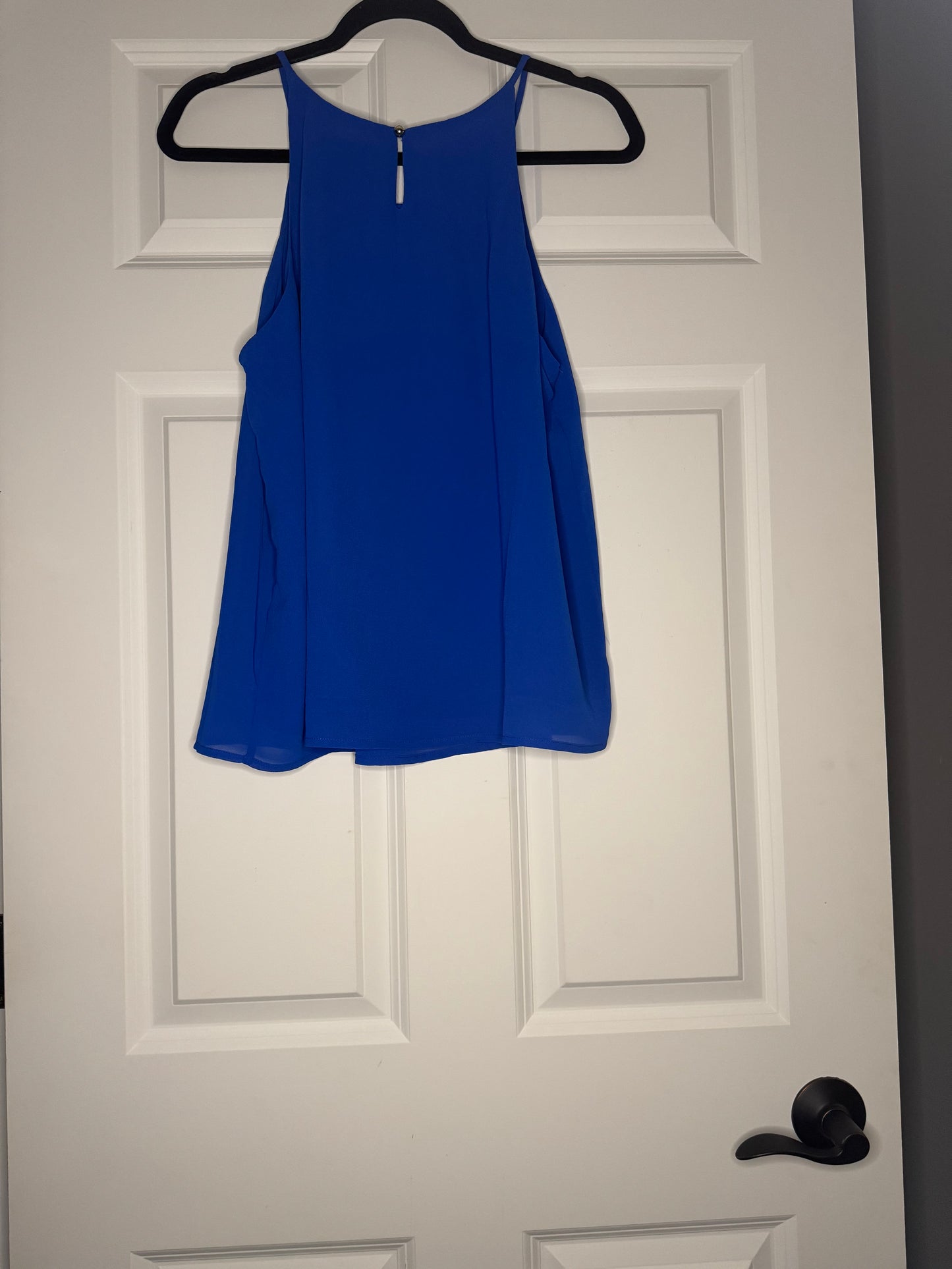 Staccato sleeveless blouse large blue