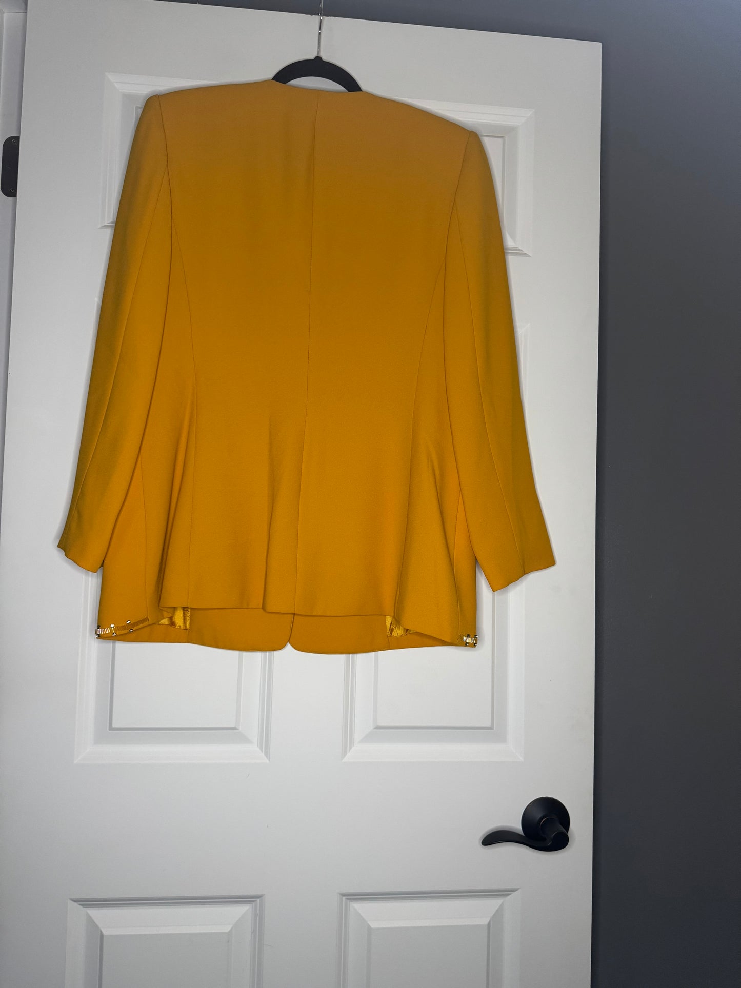 Mishita Couture blazer size 10 mustard w rhinestone