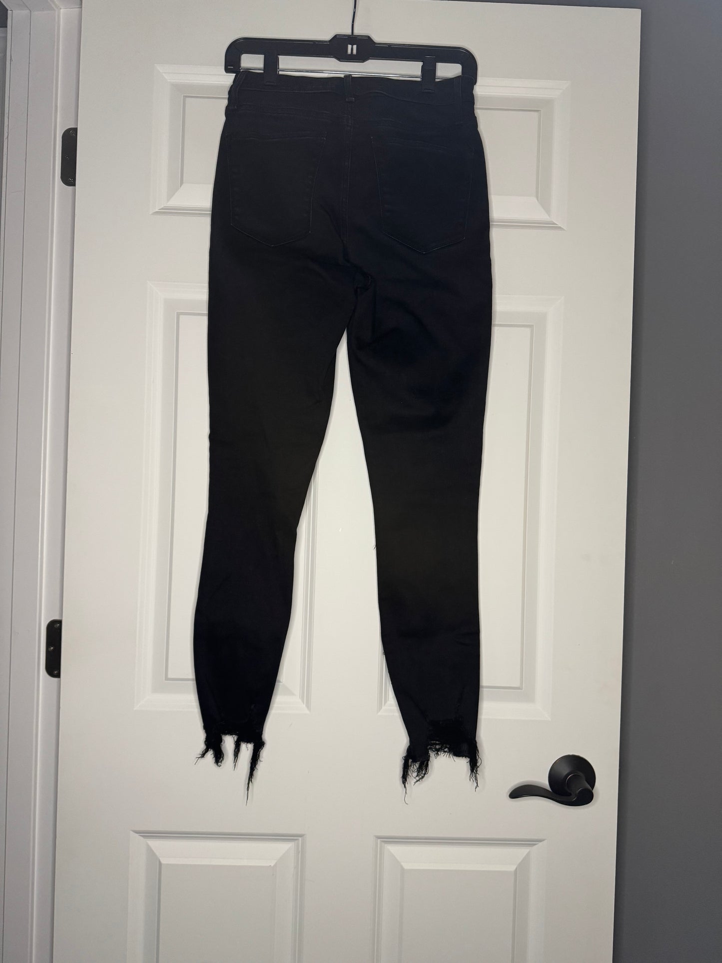 Abercrombie curve love high rise super skinny ankle 27/4 regular black new with tags