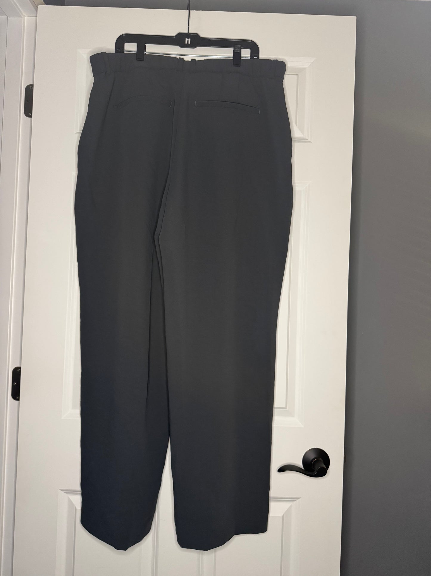 Abercrombie and fitch curve love slacks w pleat dark gray 18 long