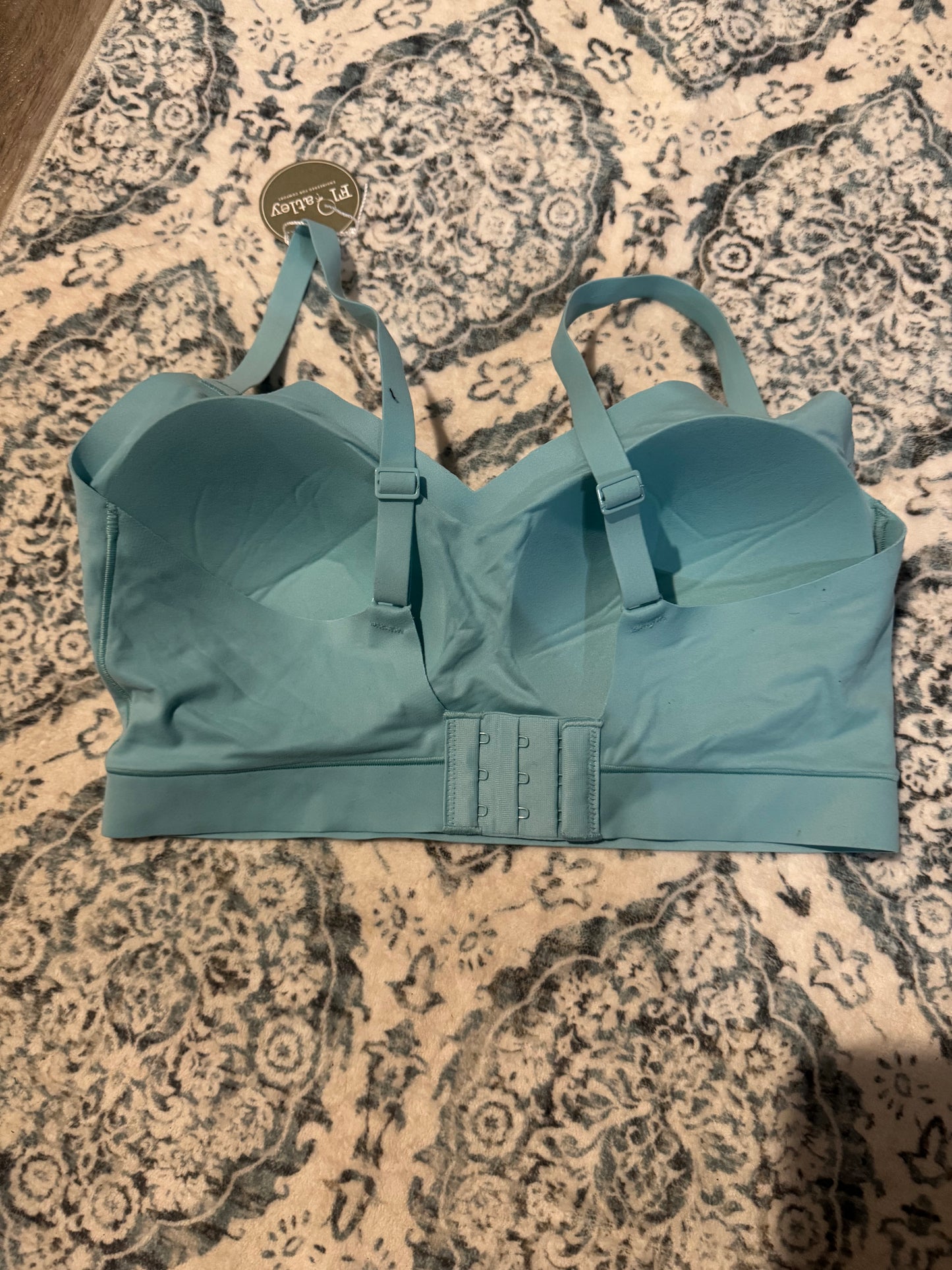 Floatley cozy wireless scoop bra blue medium nwt