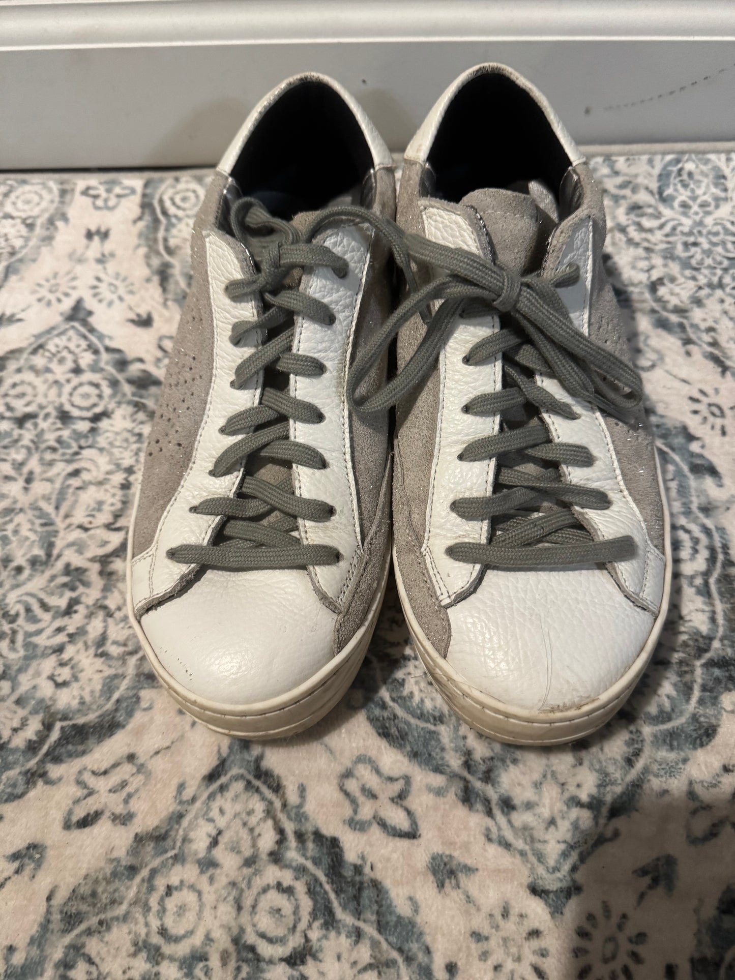 P448 sneakers size 37 you can surf later white silver sparkle gray