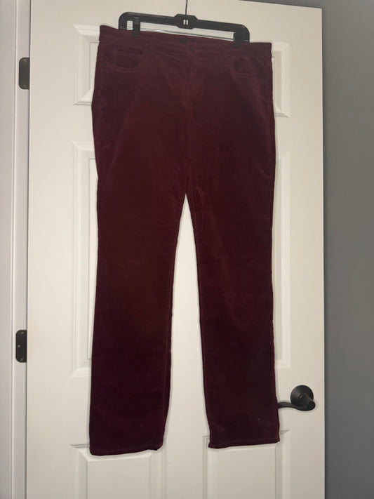 Edyson corduroy jeans maroon 32 long Windsor straight leg