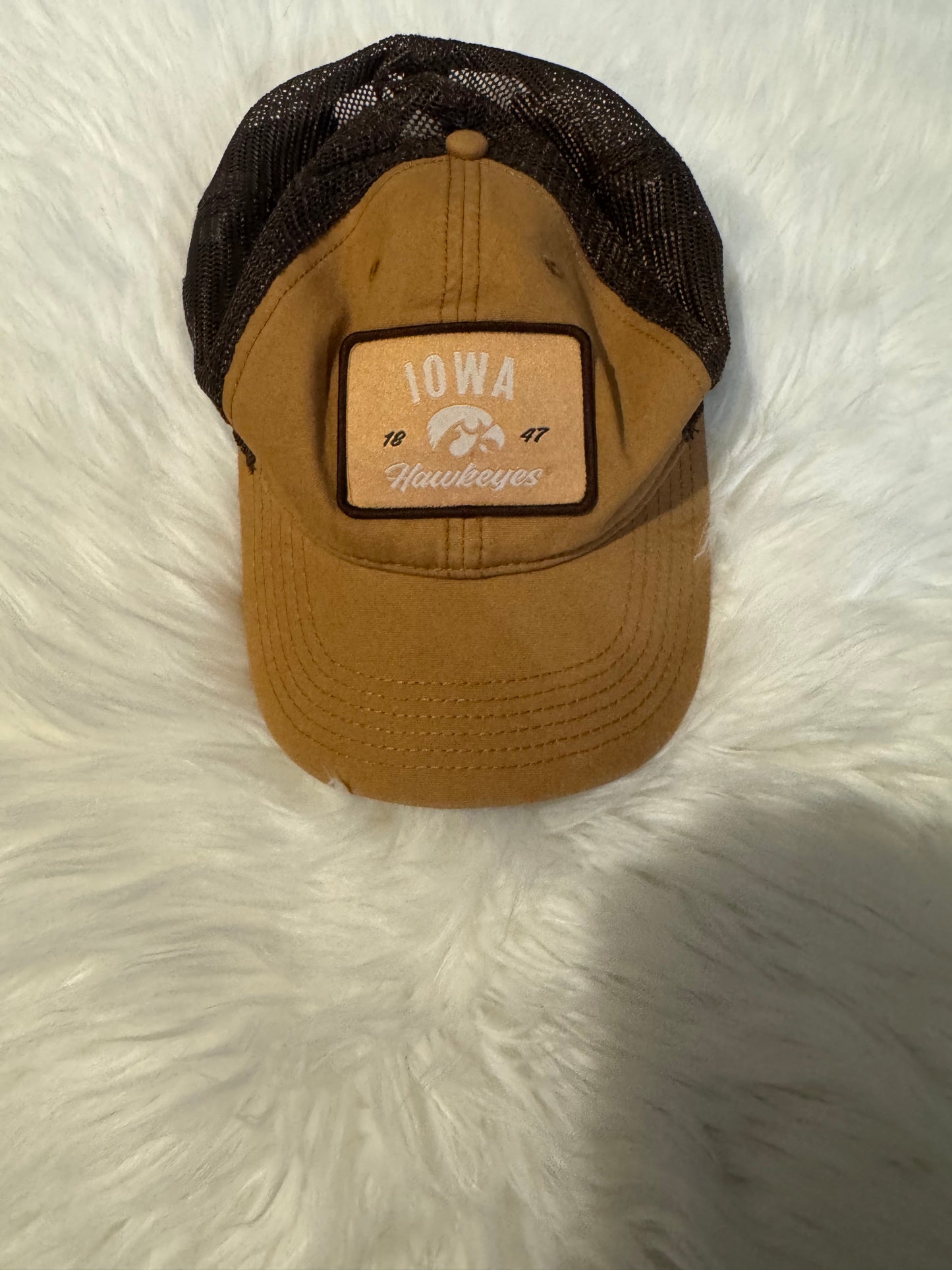 Iowa Hawkeyes baseball cap gold brown