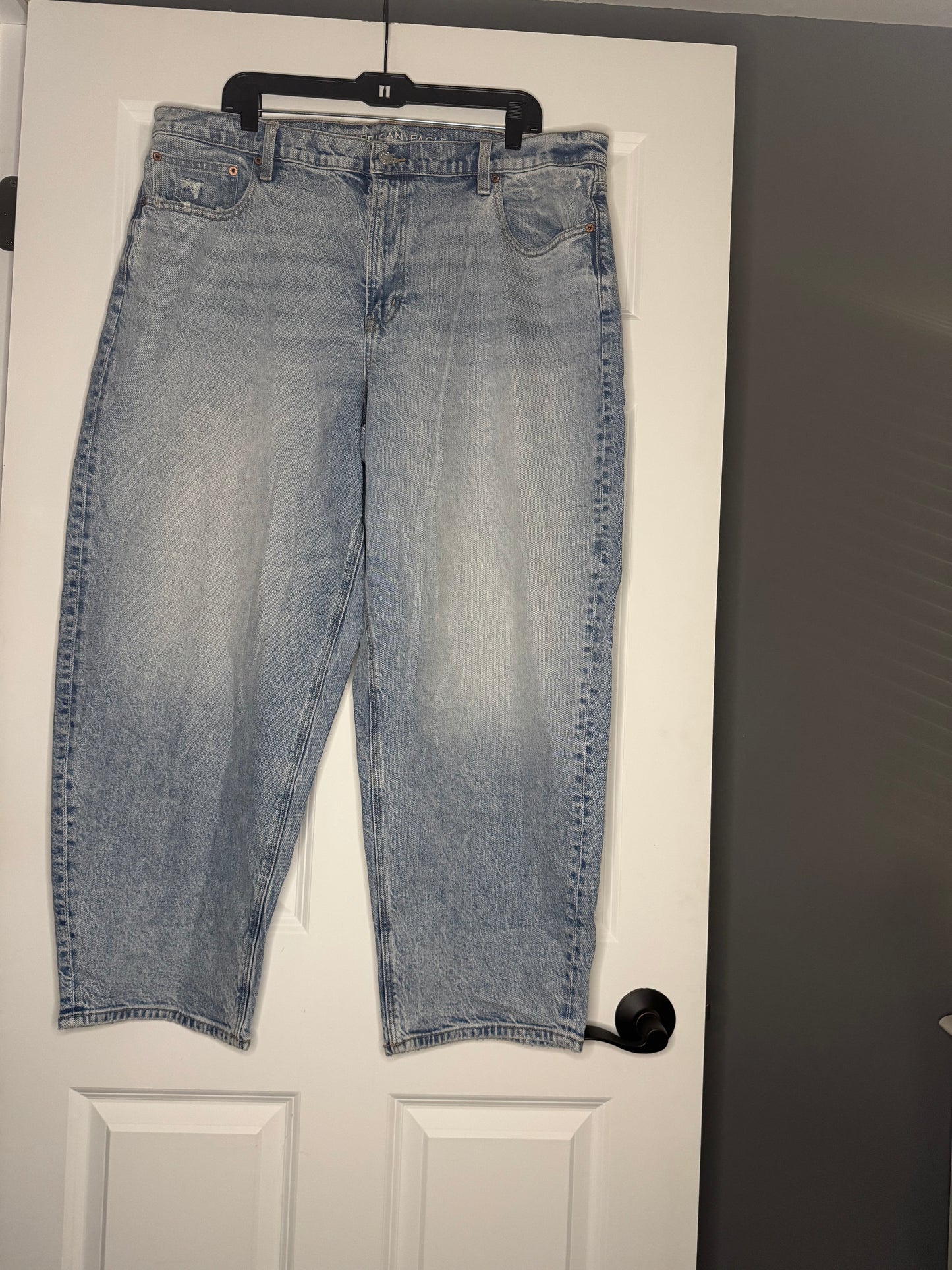 American Eagle stretch barrel jeans 18 regular nwt 59.95