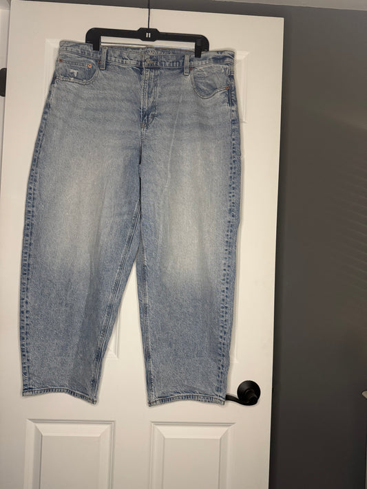 American Eagle stretch barrel jeans 18 regular nwt 59.95