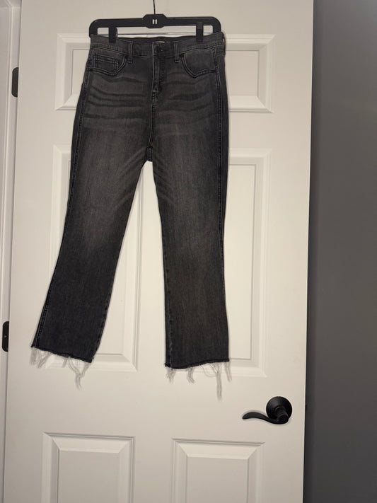 Old navy flare ankle jeans black 6 petite