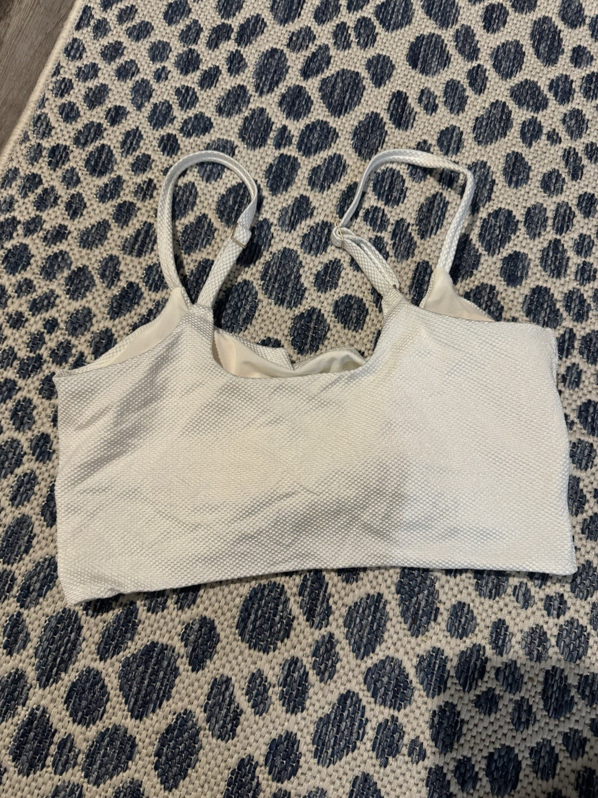 Aerie Swimsuit Top Scoop Large Shiny White