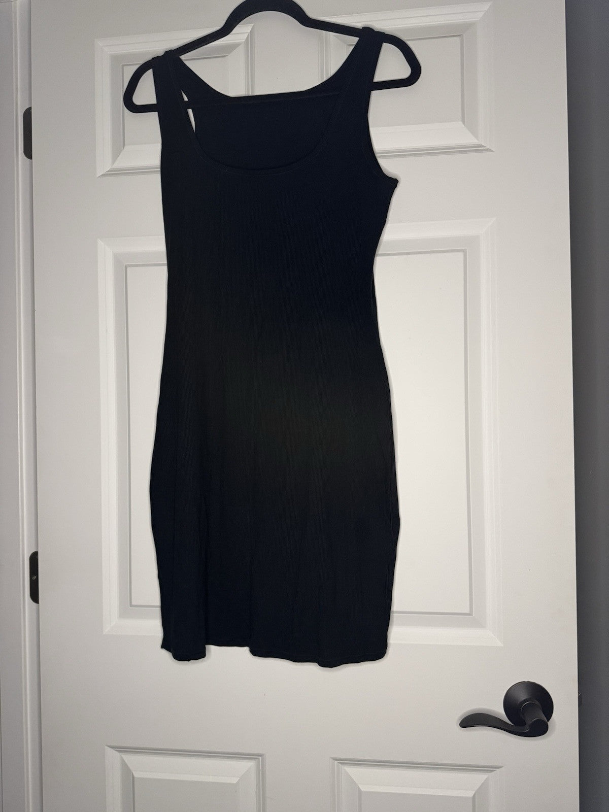 Pumiey Sleeveless Dress Ribbed Blacked Xl