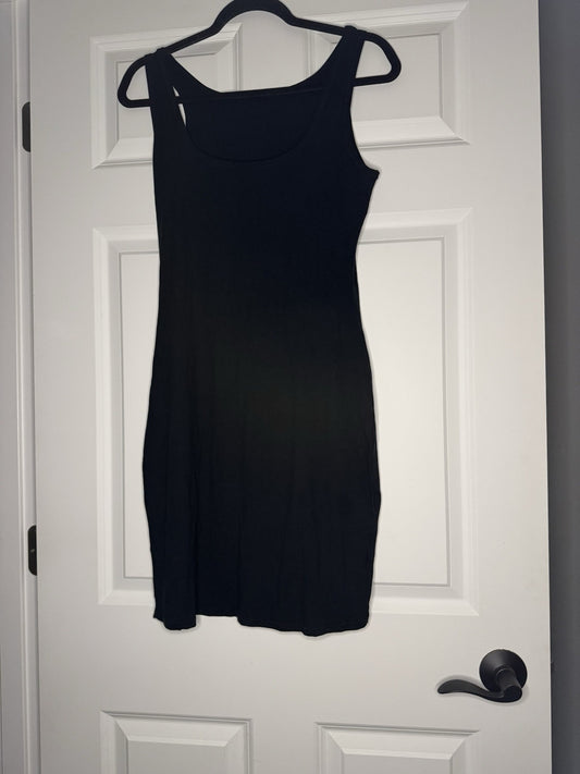Pumiey Sleeveless Dress Ribbed Blacked Xl