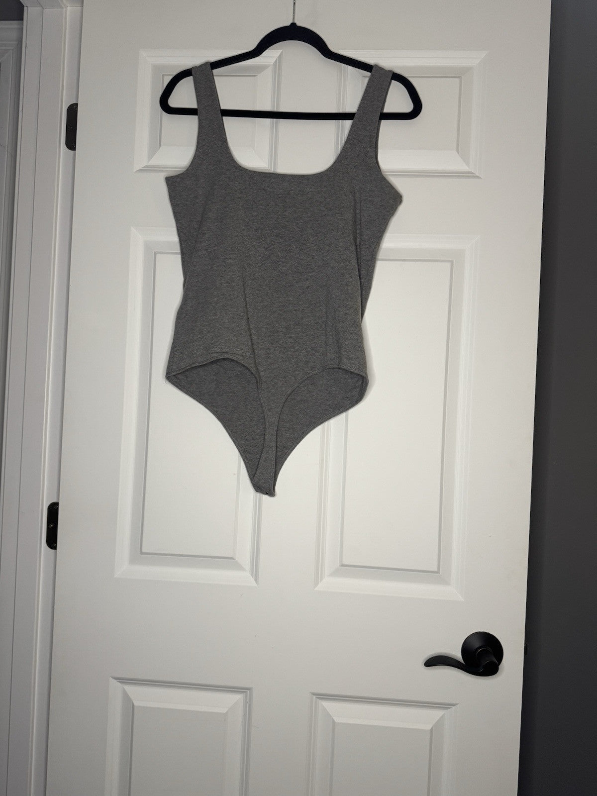 Abercrombie Sleeveless Bodysuit Large Gray Nwt 