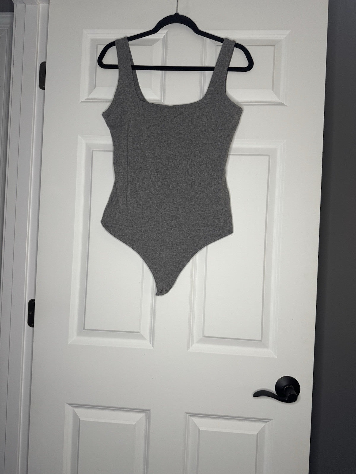 Abercrombie Sleeveless Bodysuit Large Gray Nwt 