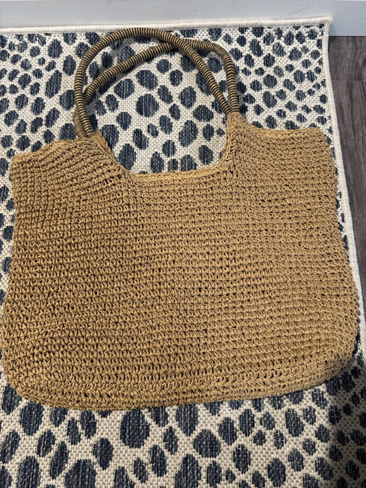 Bay Sky Woven Brown Shoulder Bag