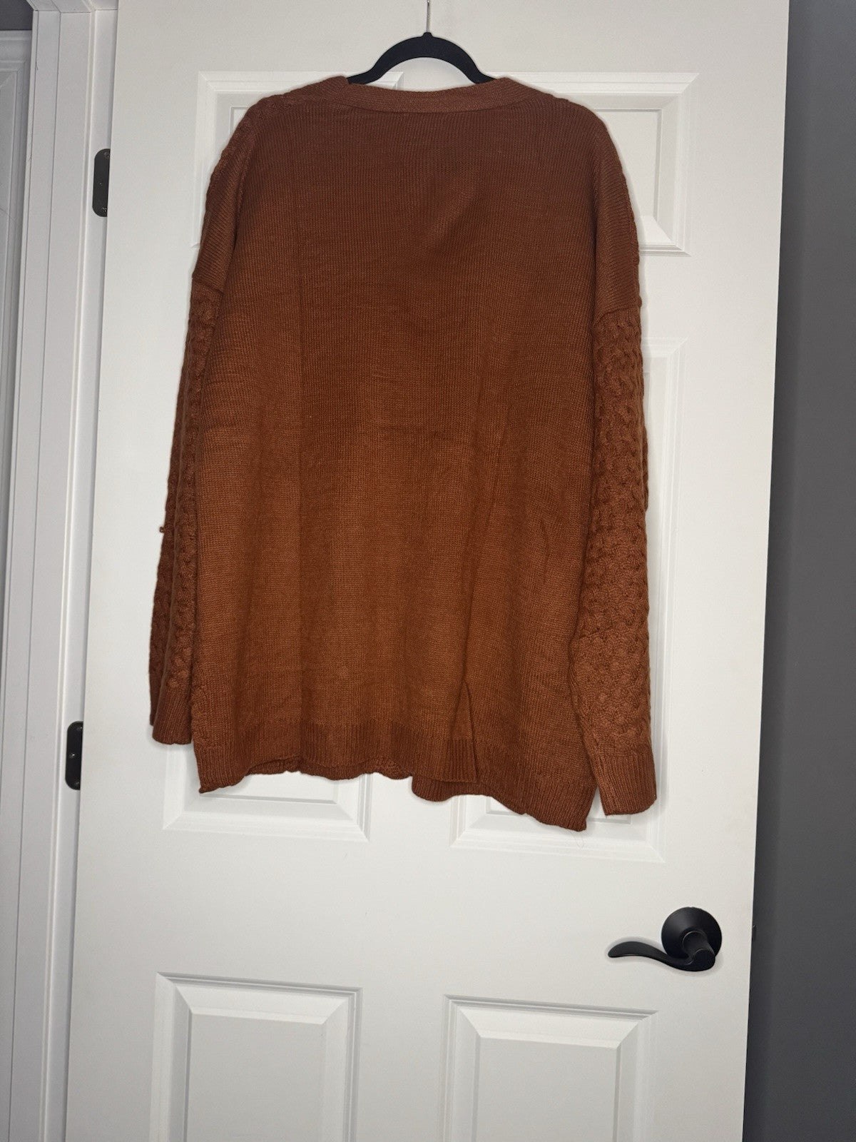 Zeagoo Cardigan Knit Rust Orange Xxl Nwt