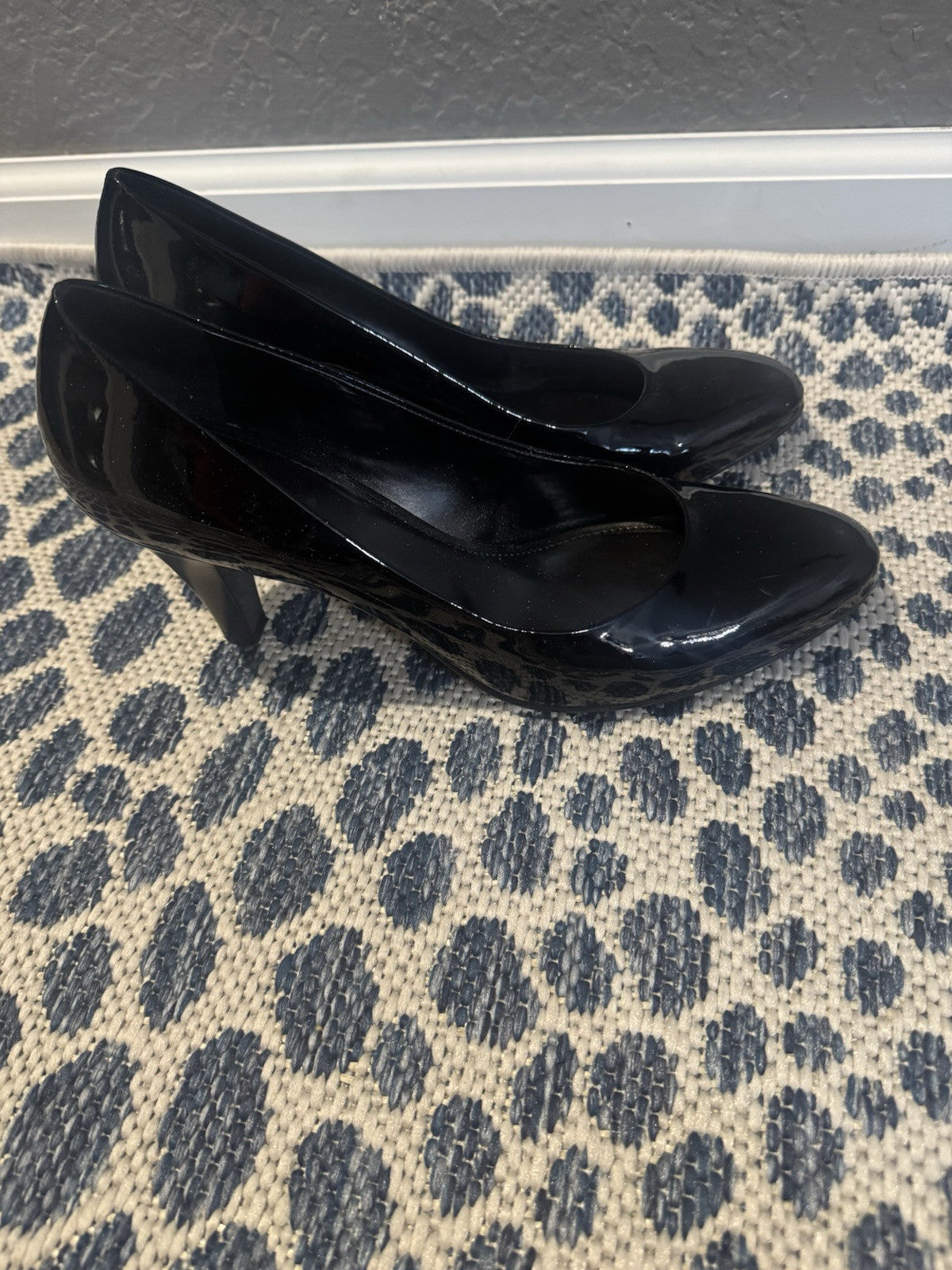 Alex Marie Black Patent Heels 9.5 Some Small Markings