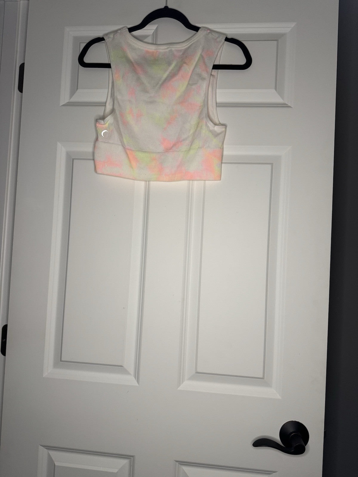 Zyia Crop Tank Ribbed Yellow Orange Pink White Tie Dye Xl 