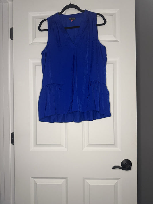 Vince Camuto Sleeveless Blouse Medium Flowy Bottom 