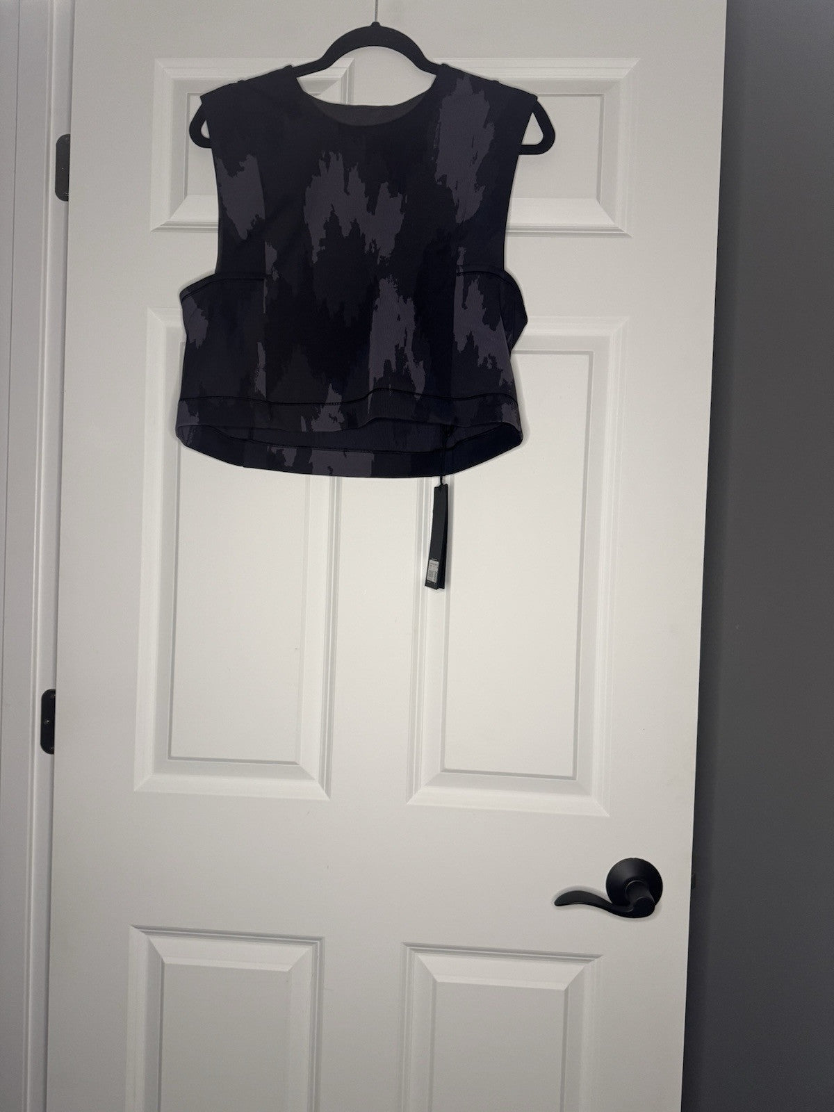 Lululemon Robert Geller Take The Moment Cropped Tank M/L Purple Blue Gray NWT