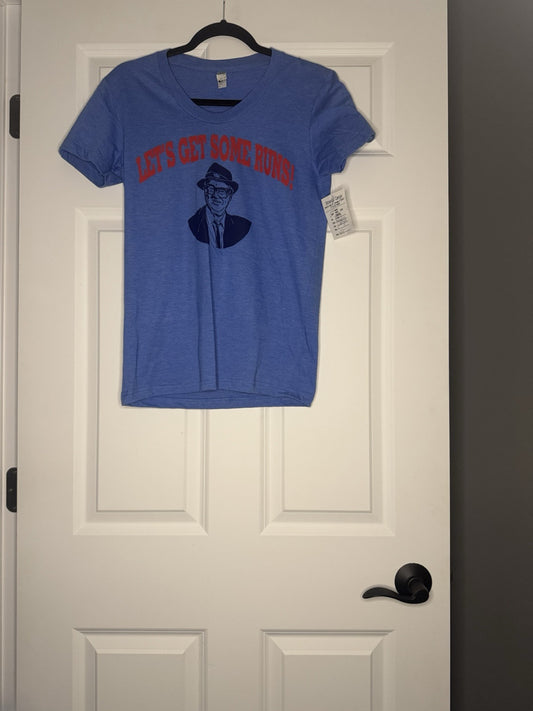 Chicago Cubs Harry Caray T Shirt Large Women’s NWT Blue & Red