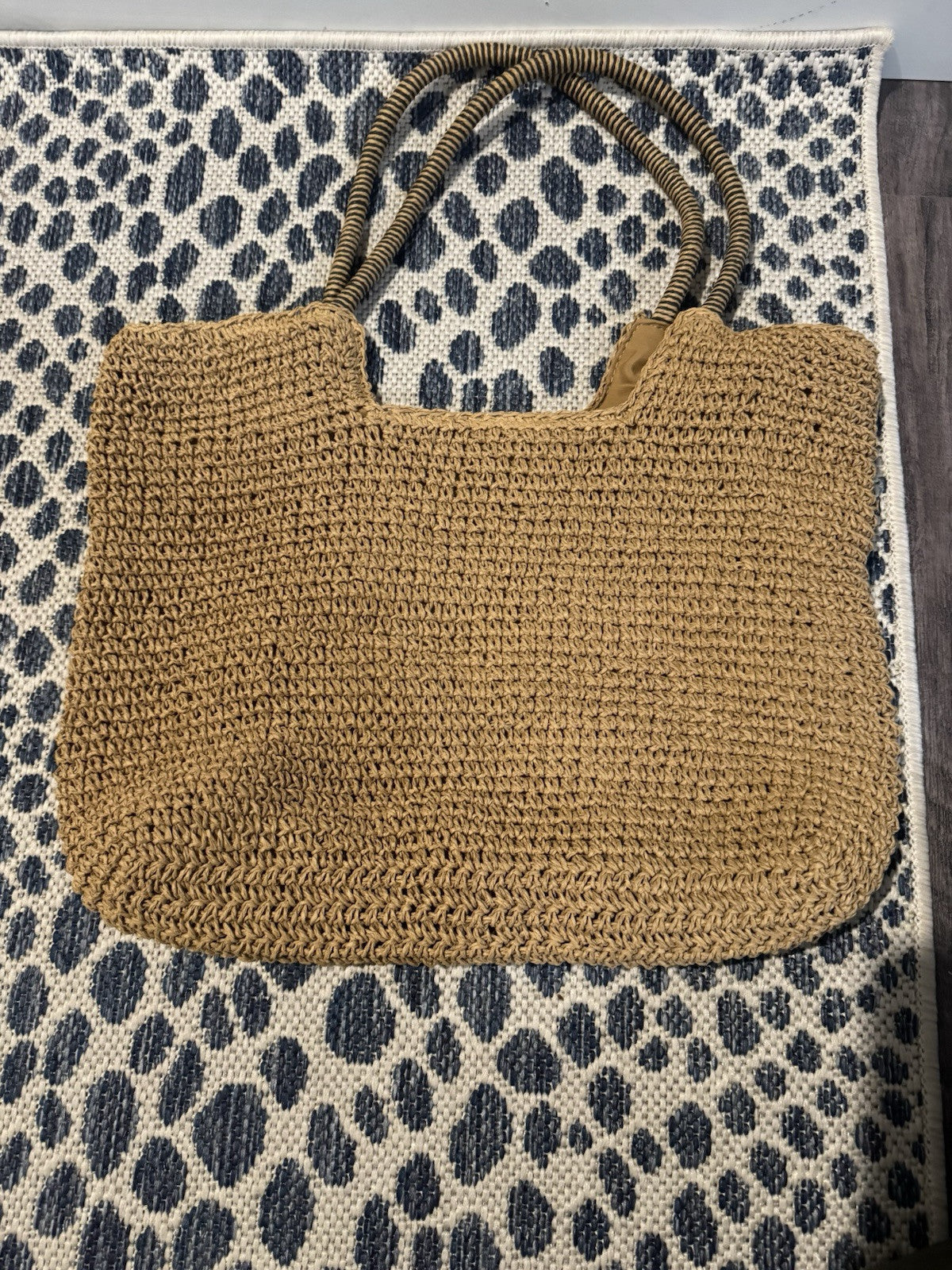 Bay Sky Woven Brown Shoulder Bag