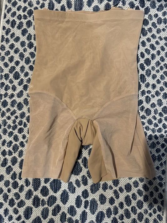 Honey Love Super Power Shorts  Xl Tan Nwt