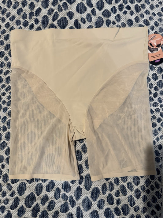 Shapermint Empower Mesh Shaper Shorts 2xl Beige Nwt