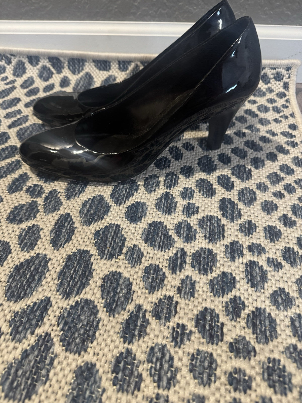 Alex Marie Black Patent Heels 9.5 Some Small Markings